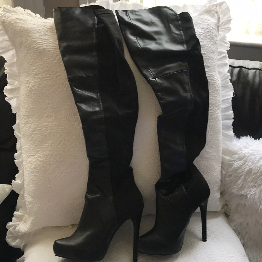 Black Over The Knee Boots